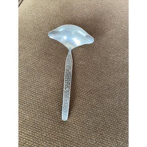 National Stainless Sevita Stainless Flatware Gravy Ladle Serving Spoon Flowers